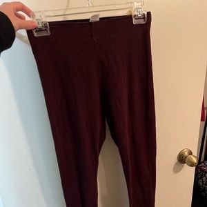 Garage Maroon Leggings XS